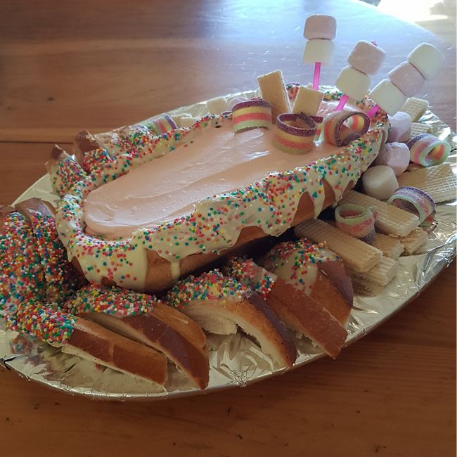 Fairy Bread Cob Loaf