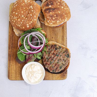 Lamb & Anchovy Burgers