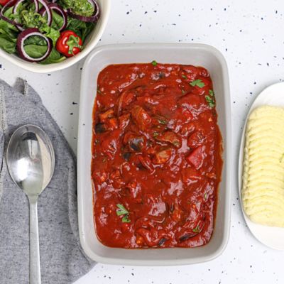 Lamb, Eggplant & Capsicum Stew