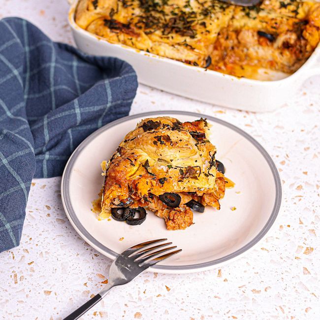 Lampuki Pie with Capers & Black Olives