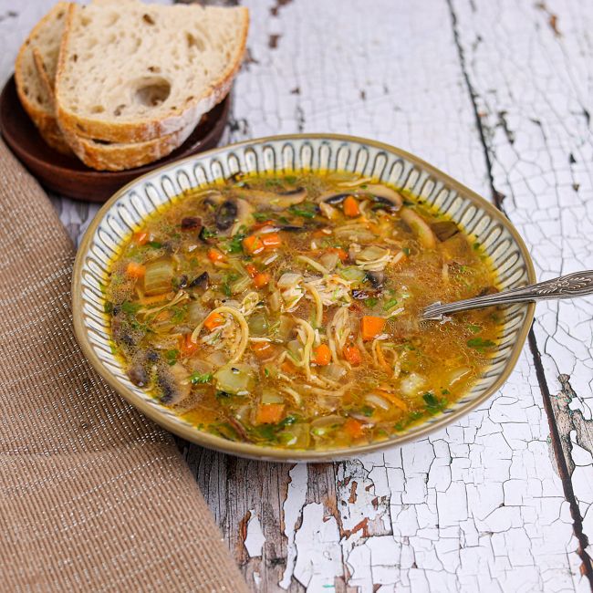 Leftover Chicken Soup