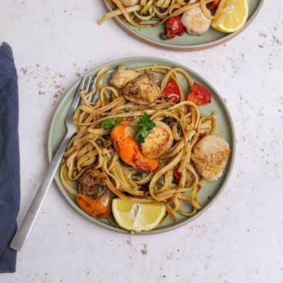 Lemon & Garlic Air Fryer Scallops