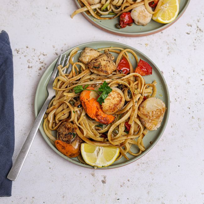 Lemon & Garlic Air Fryer Scallops