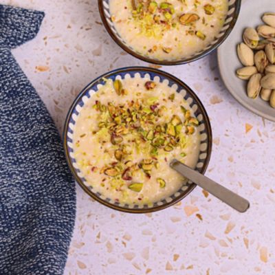 Lemon & Pistachio Rice Pudding