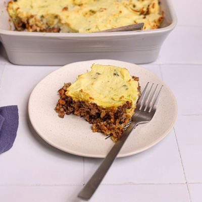 Lighter Lamb & Lentil Shepherd's Pie