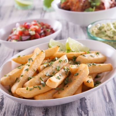 Lime And Coriander Topped Golden Crunch Chips