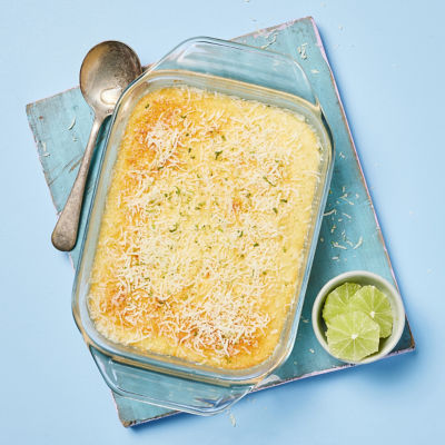 Lime Delicious with Crushed Lime & Coconut Topping