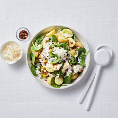 Lime-pickle potato salad