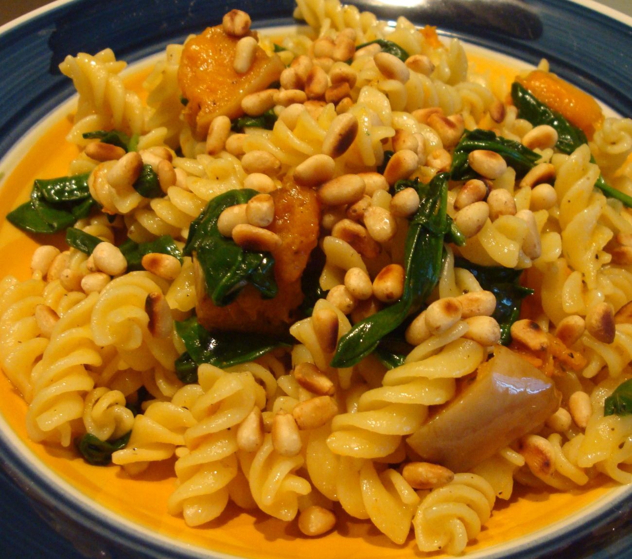 Roasted Pumpkin Spinach & Toasted Pine Nut Pasta Recipe | Woolworths