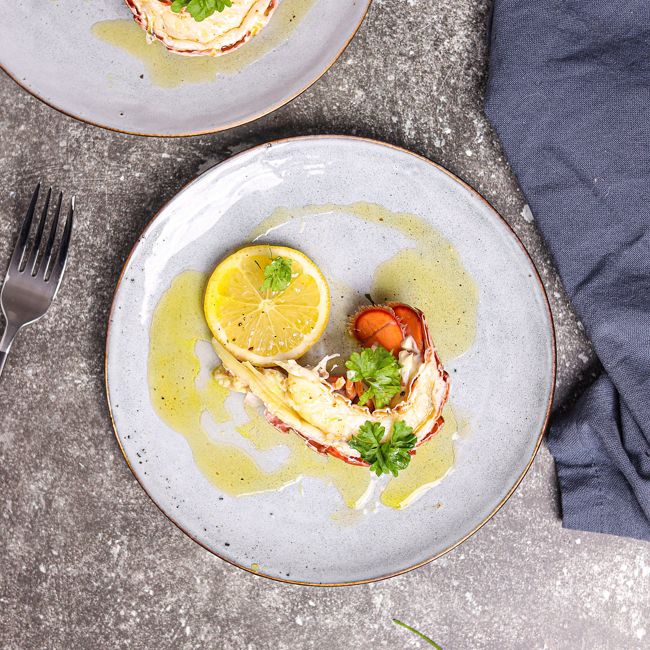 Lobster Tail Brushed with Lemon Butter & Pernod