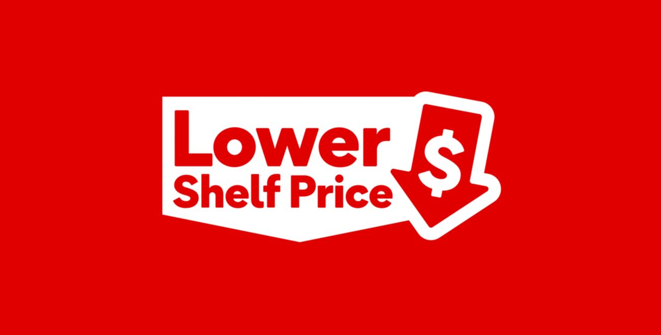 Lower shelf prices