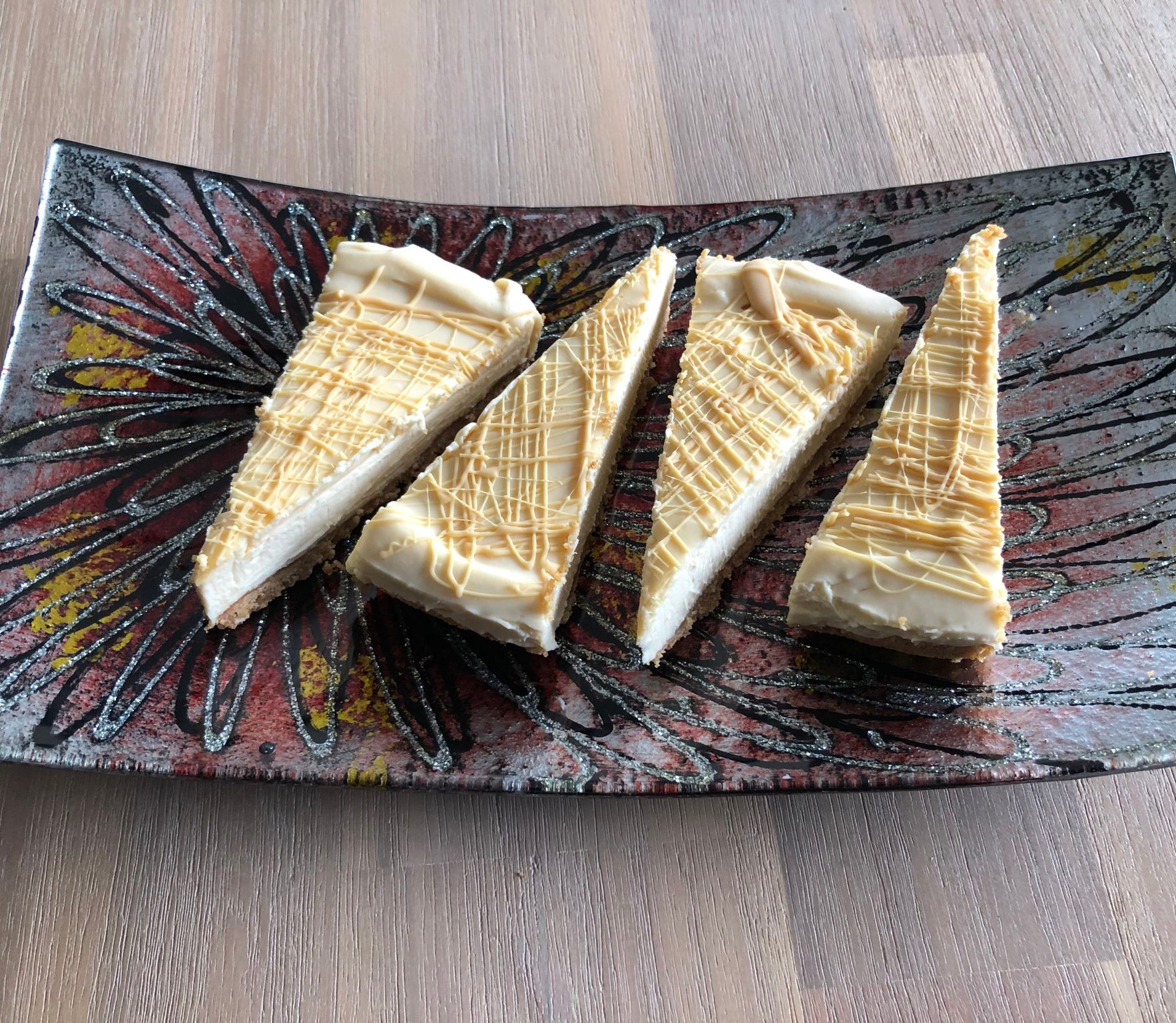 Caramilk cheesecake