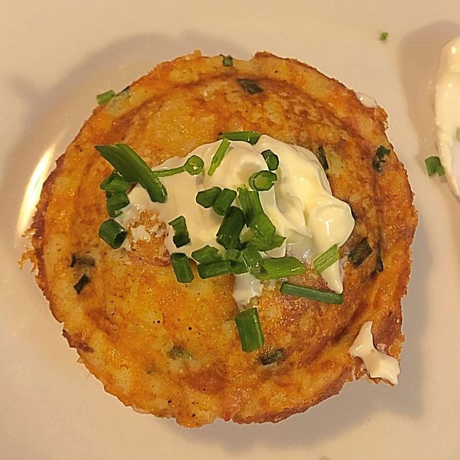 Crispy Mash Potato Cheese & Chive Pies