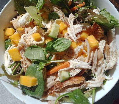 Mango chicken salad