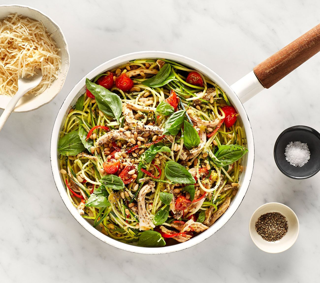 Zucchini Pasta with Chicken & Chia Seeds Recipe | Woolworths