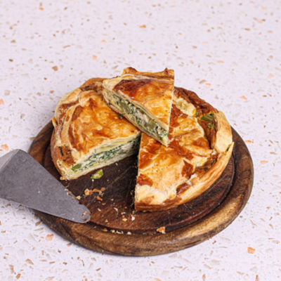 Maltese Ricotta Pie with Spinach & Asparagus