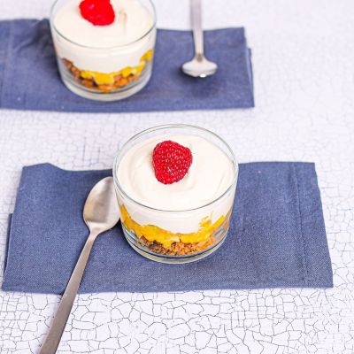 Mango & Gingernut Pannacotta