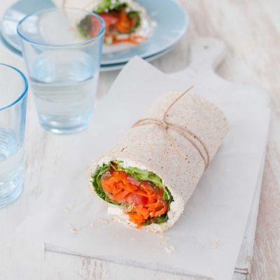 Carrot, Basil & Ricotta Wrap