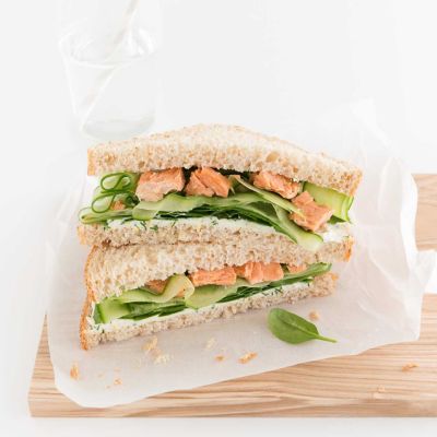 Salmon, Cream Cheese & Dill Sandwich