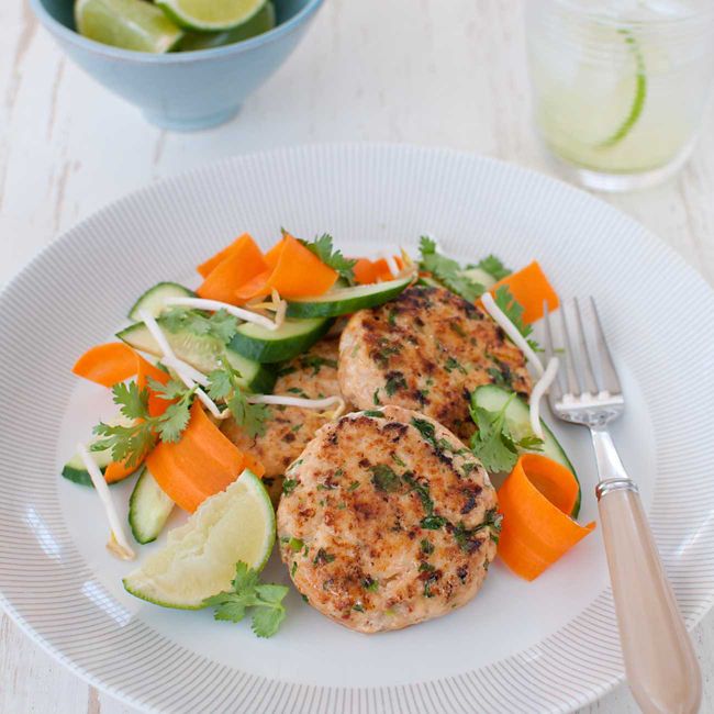 Thai Fish Cake With Bean Sprout Salad