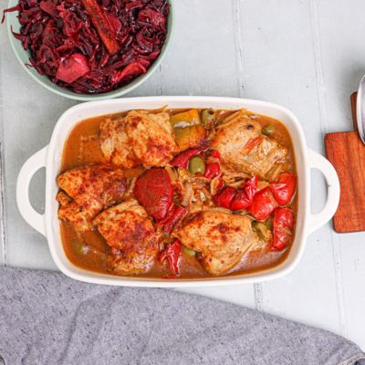 Mediterranean Chicken & Olive Stew