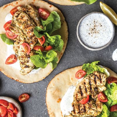 Mediterranean Chicken Gyros 