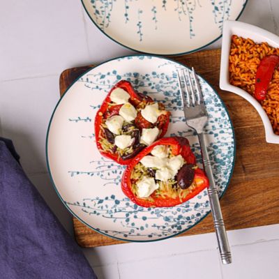 Mediterranean Rice Stuffed Capsicums