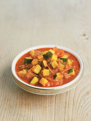 Middle Eastern Courgette, Tomato & Mint Curry