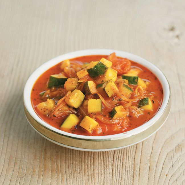 Middle Eastern Zucchini, Tomato & Mint Curry