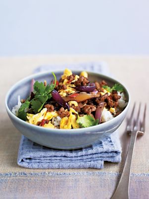 Minced Beef With Scrambled Eggs