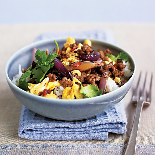 Minced Beef With Scrambled Eggs