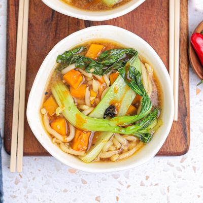 Miso, Squash & Udon Ramen