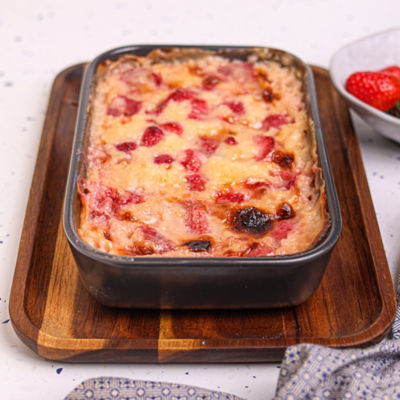 Mixed Berry Baked Rice Pudding