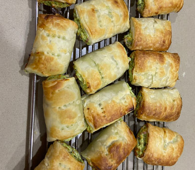 Spinach and ricotta rolls!
