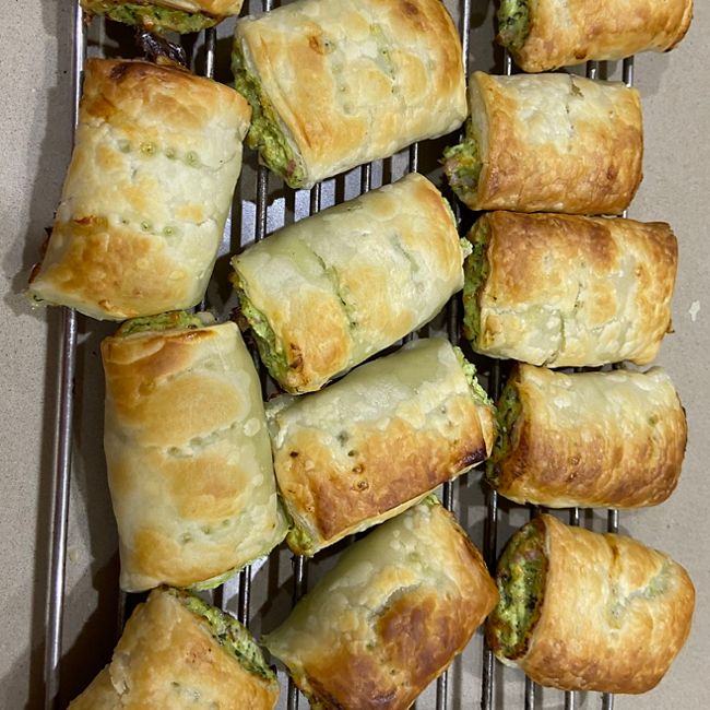 Spinach and ricotta rolls!