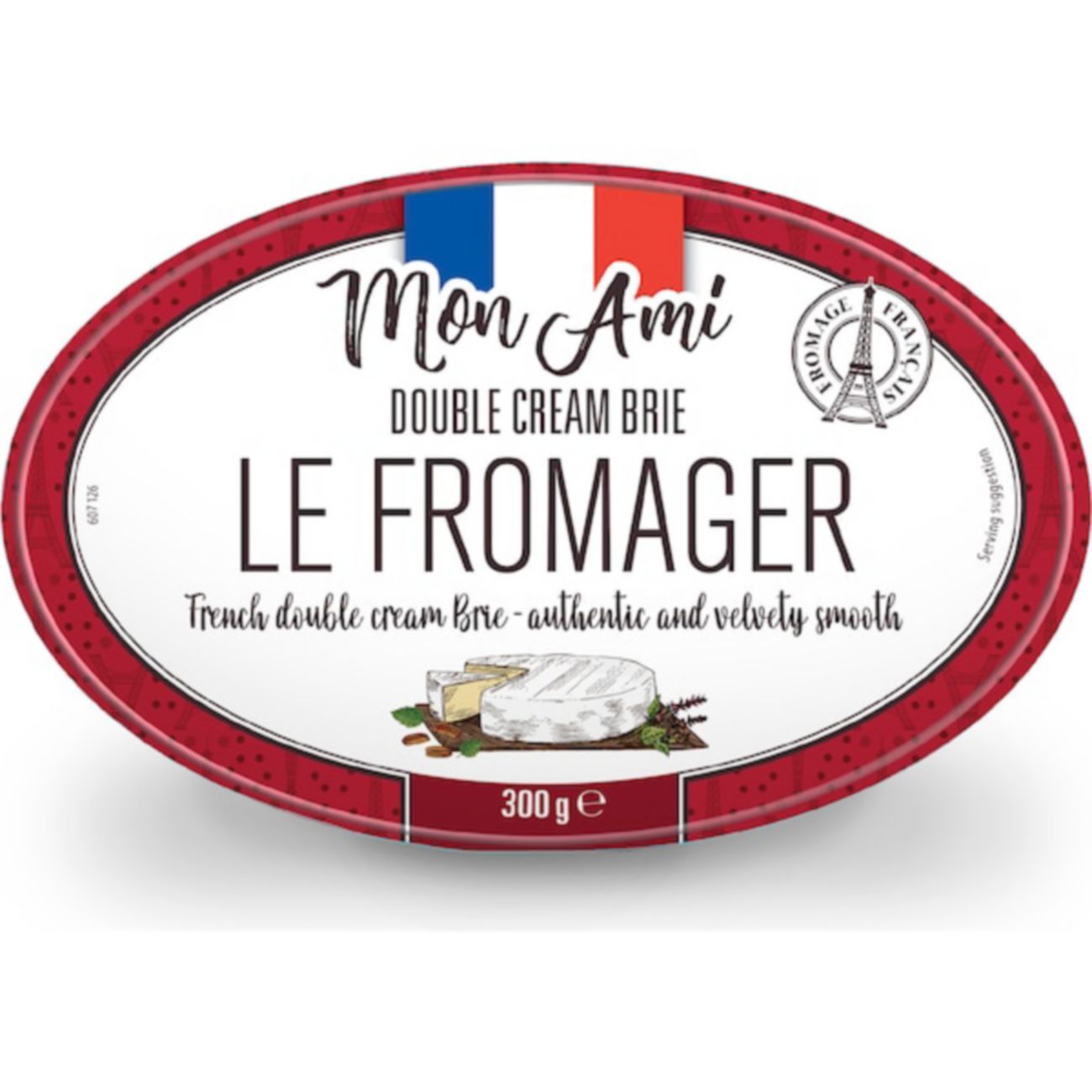 Mon Ami Double Cream Le Fromager 300g shown.