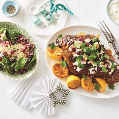 Moroccan-Inspired Roast Lamb With Beetroot Couscous