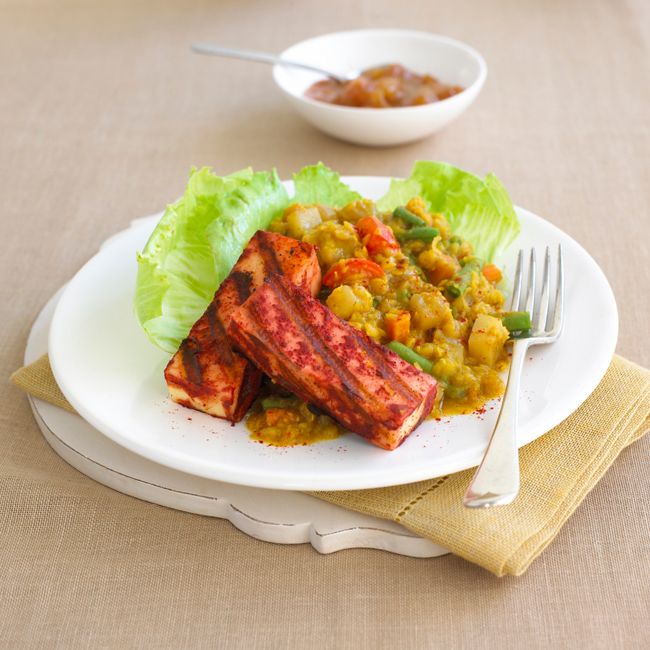 Vegetable Dahl With Tandoori Paneer