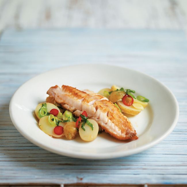 Pan-fried Red Mullet With Herby Potato Salad