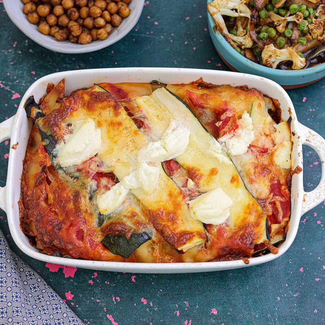 Mushroom & Zucchini Lasagne
