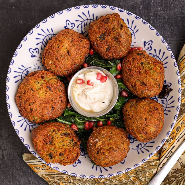 Mushroom Falafel