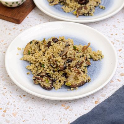 Mushroom Quinoa Risotto