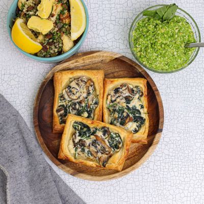 Mushroom, Thyme & Ricotta Tart