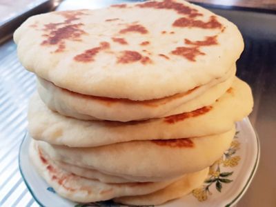 Bazlama - Turkish, Yogurt Flat Bread