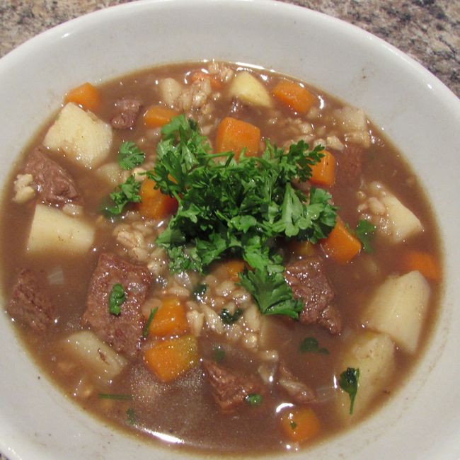 Beef Barley and Vegetable Soup