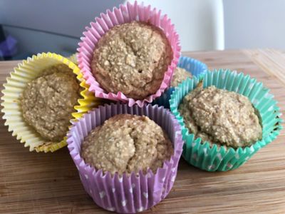 4 ingredient healthy banana muffins