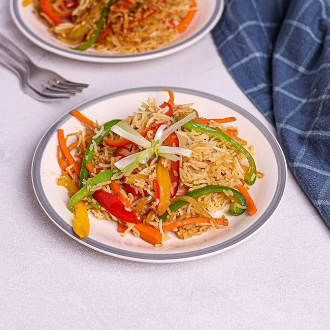 Nasi Goreng with Mixed Roast Vegetables