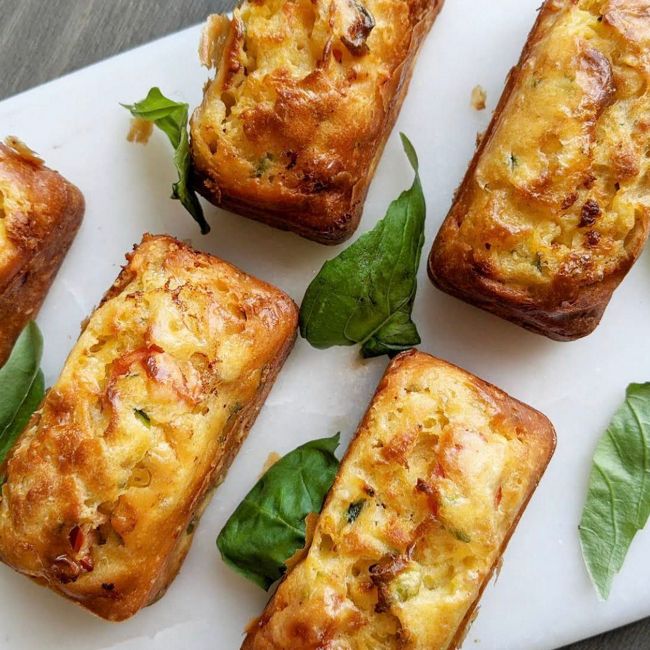 Tomato And Basil Mini Loaves