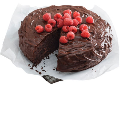 Chocolate & Raspberry Chunk Cake