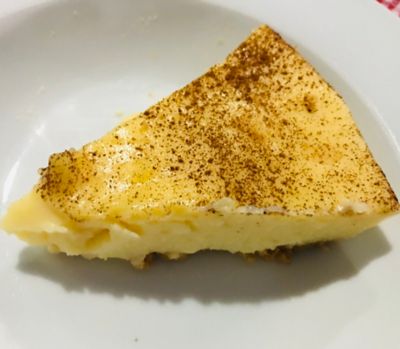 Microwave milk tart